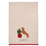 Naughty Dachshund Kitchen Towel
