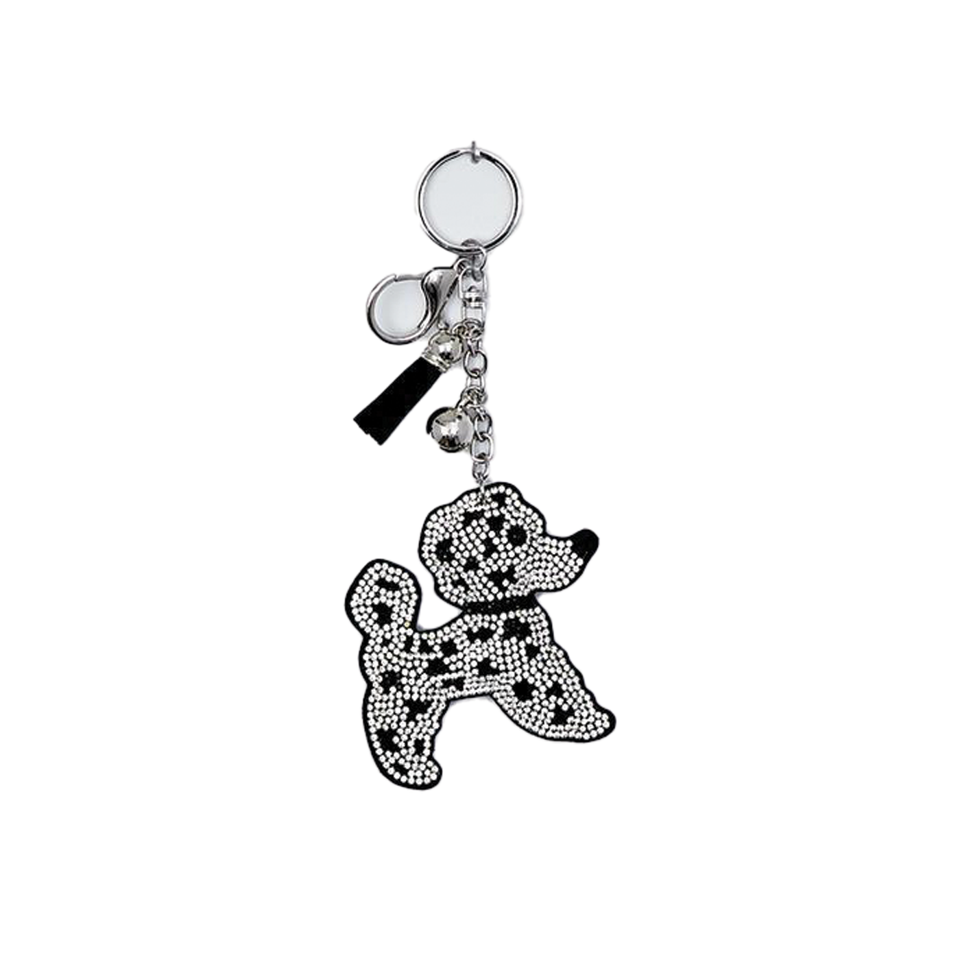 Paw-fect Dog Rhinestone Applique Key Chain - Dalmation