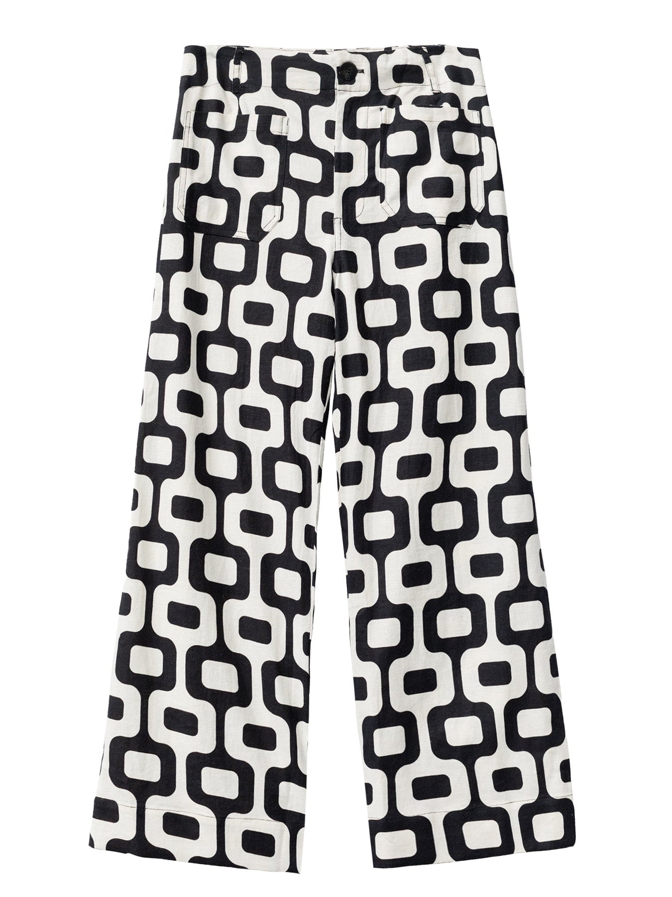 Dana Pant Barcelona Black And White - Just Fabulous Palm Springs