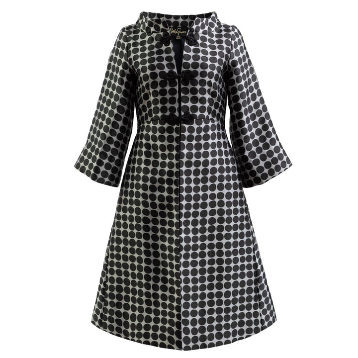 Daphne Coat Black Dots
