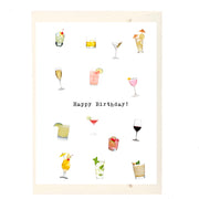 Happy Birthday! Cocktails Birthday Card