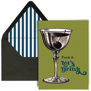 Fuck It Let's Drink Greeting Card - Just Fabulous Palm Springs