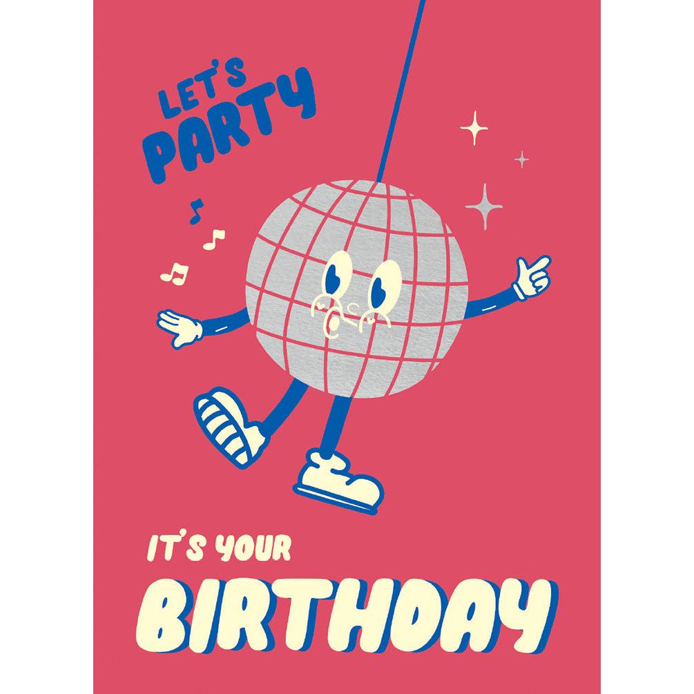 Toonies Disco Ball Birthday Card