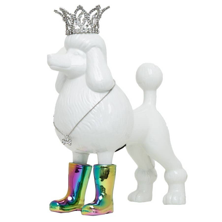 Iridescent Poodle w/Crown