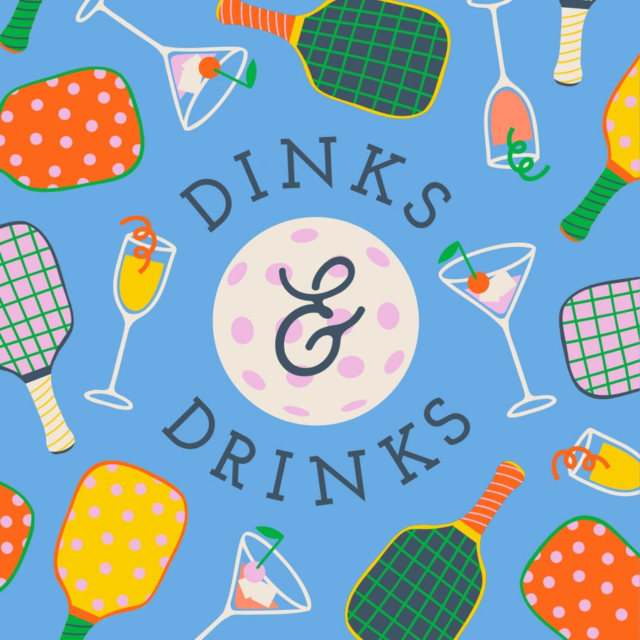 Dinks And Drinks Pickelball Cocktail Napkins - Just Fabulous Palm Springs