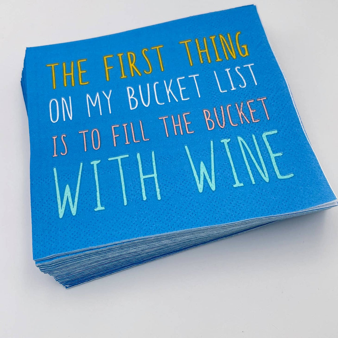 My Bucket List Cocktail Napkins