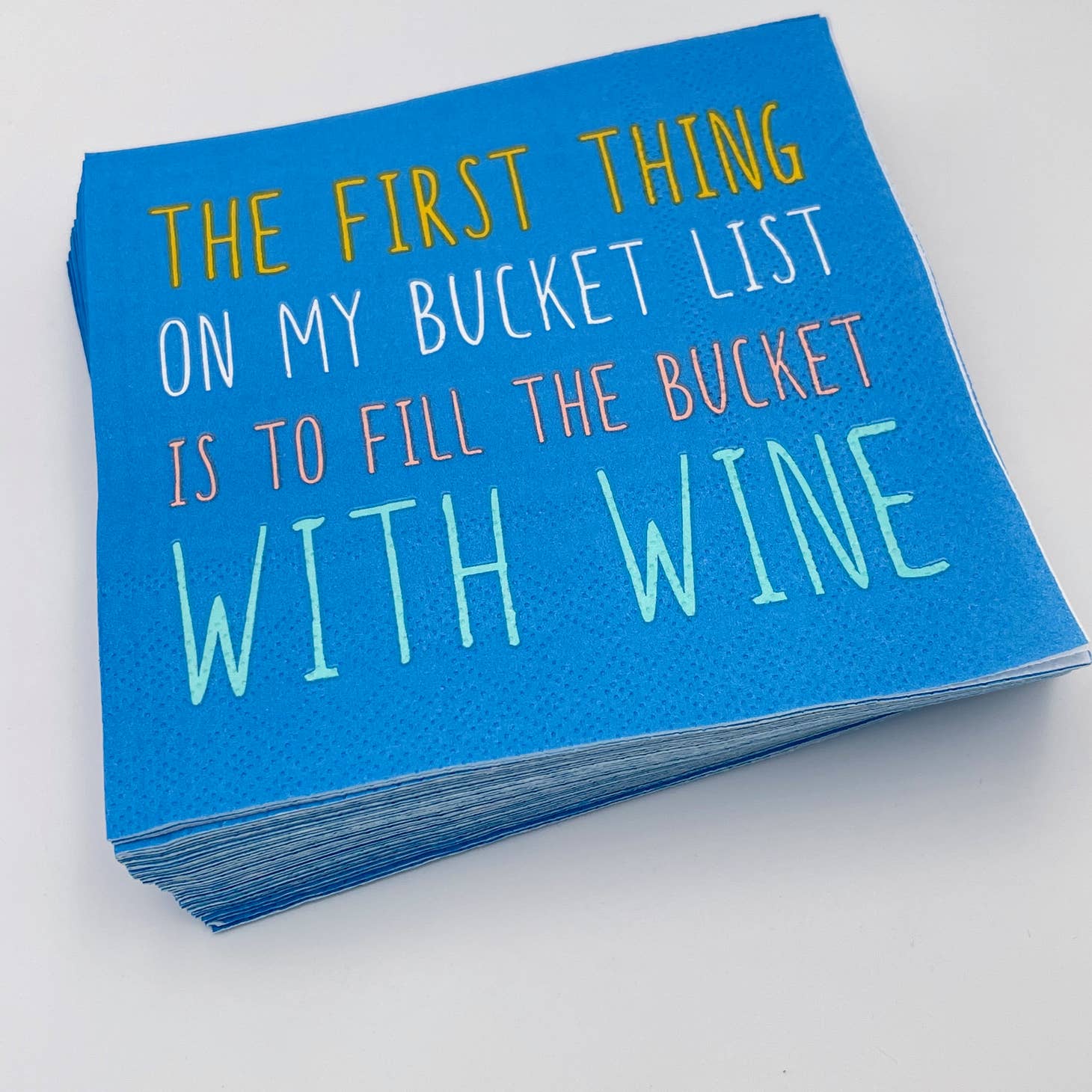 My Bucket List Cocktail Napkins - Just Fabulous Palm Springs