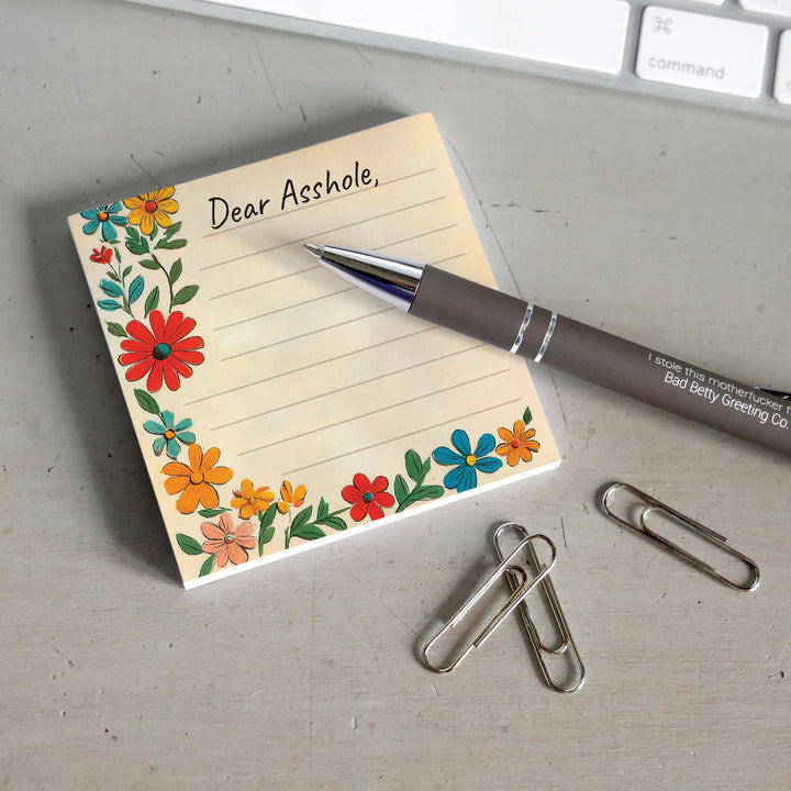 Dear Asshole Sticky Note Pad - Just Fabulous Palm Springs