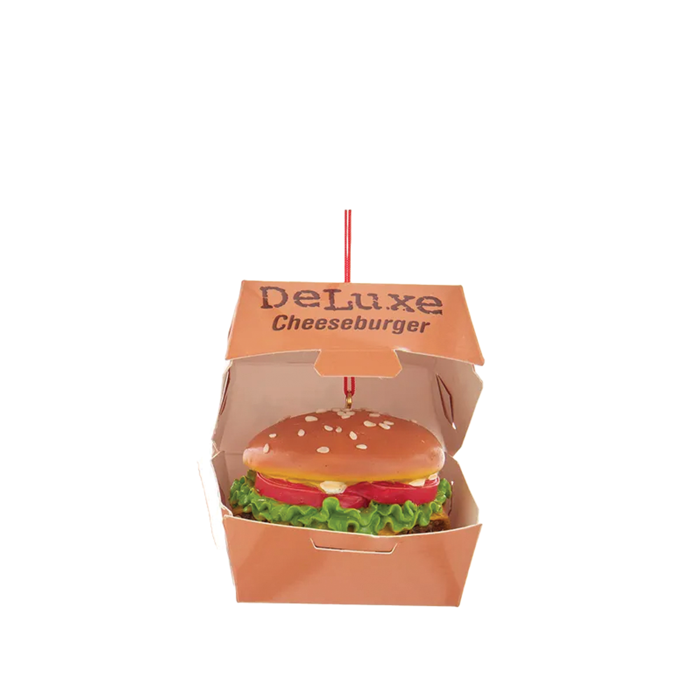 Fast Food Cheeseburger Ornament - Deluxe Cheeseburger