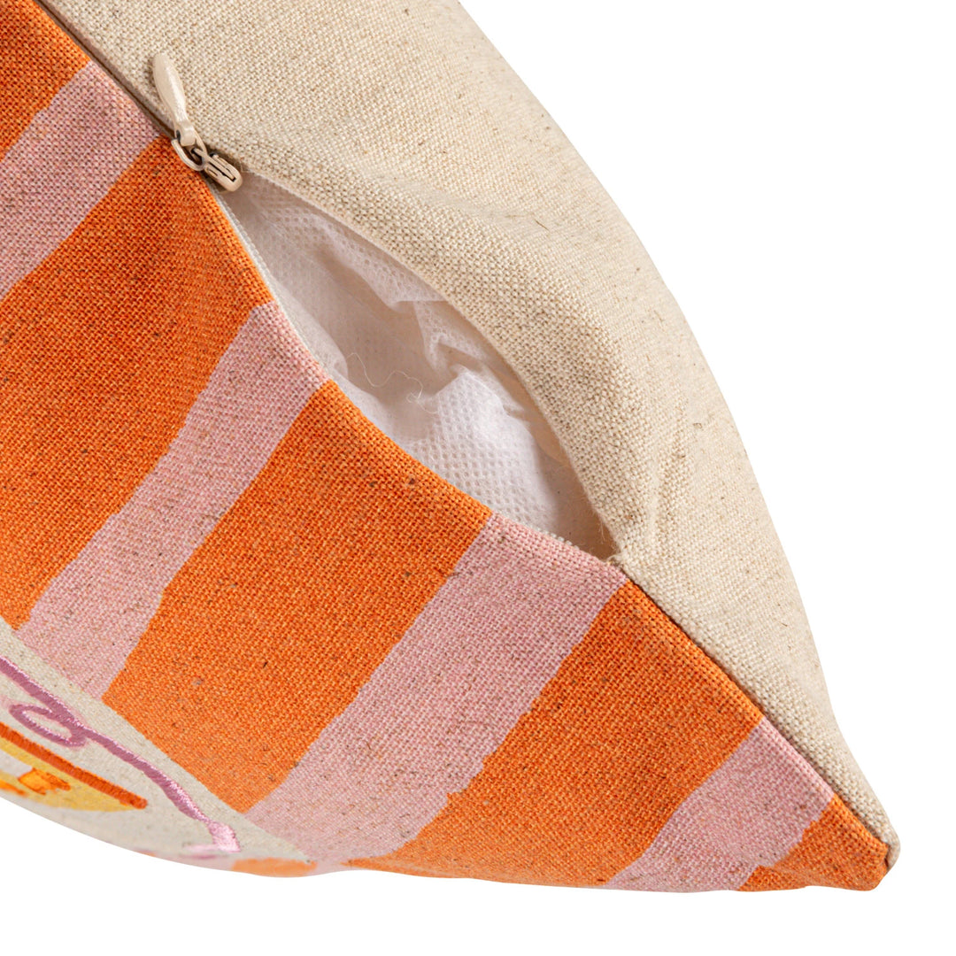 Ciao Bella Square Cotton Pillow