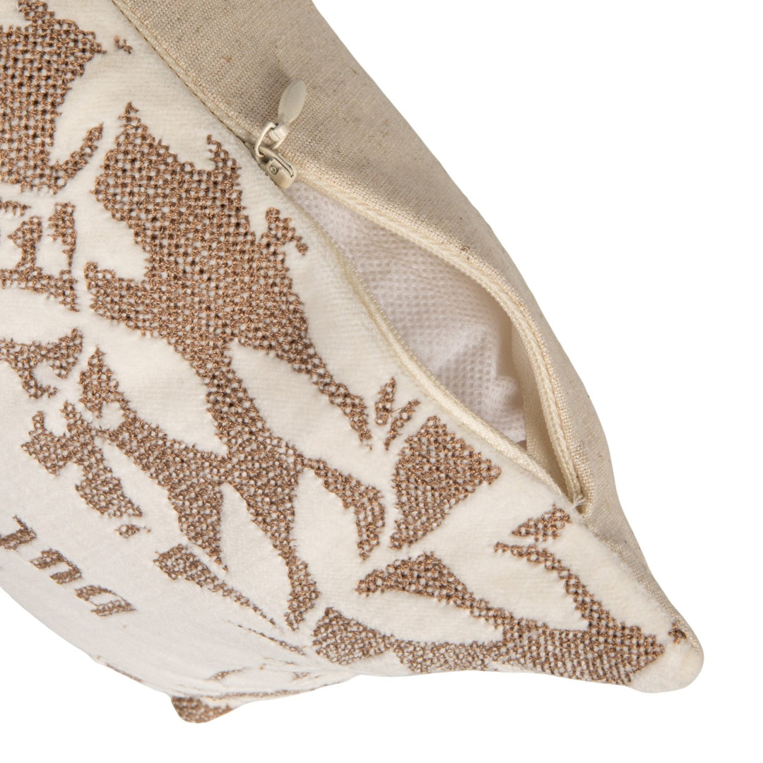 I've Got It All Together Cotton Velvet Embroidered Lumbar Pillow