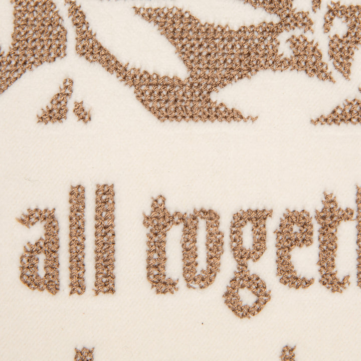 I've Got It All Together Cotton Velvet Embroidered Lumbar Pillow