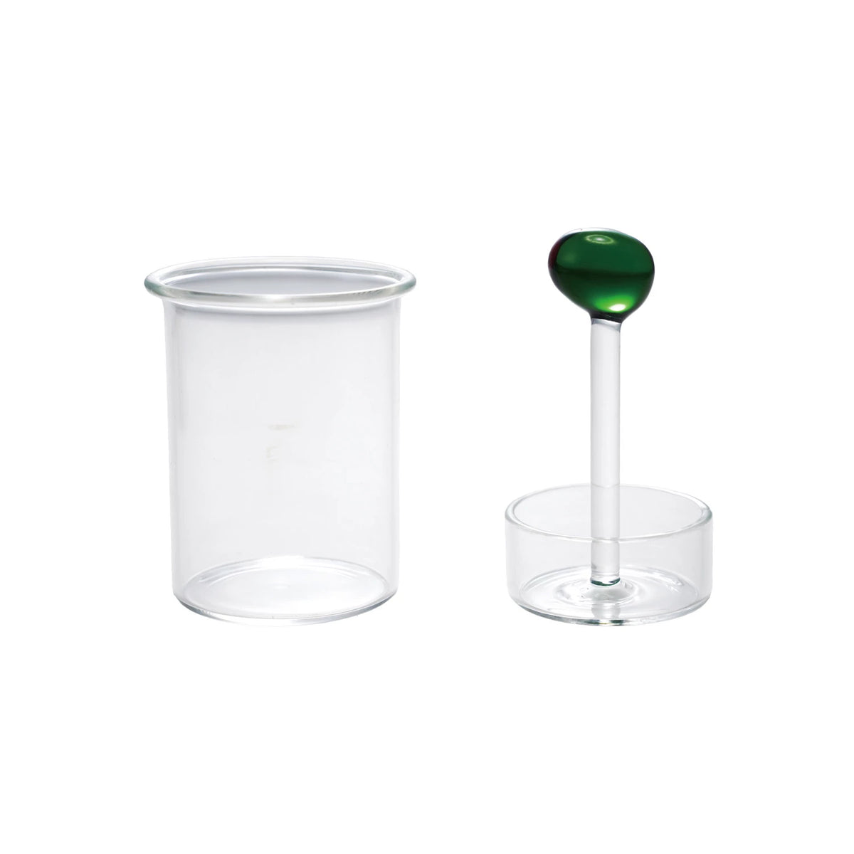 Glass Toothpick Holder With Hand-Blown Glass Olive - Just Fabulous Palm Springs
