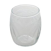 Etched Palm Trees Drinking Glass - 8 Oz