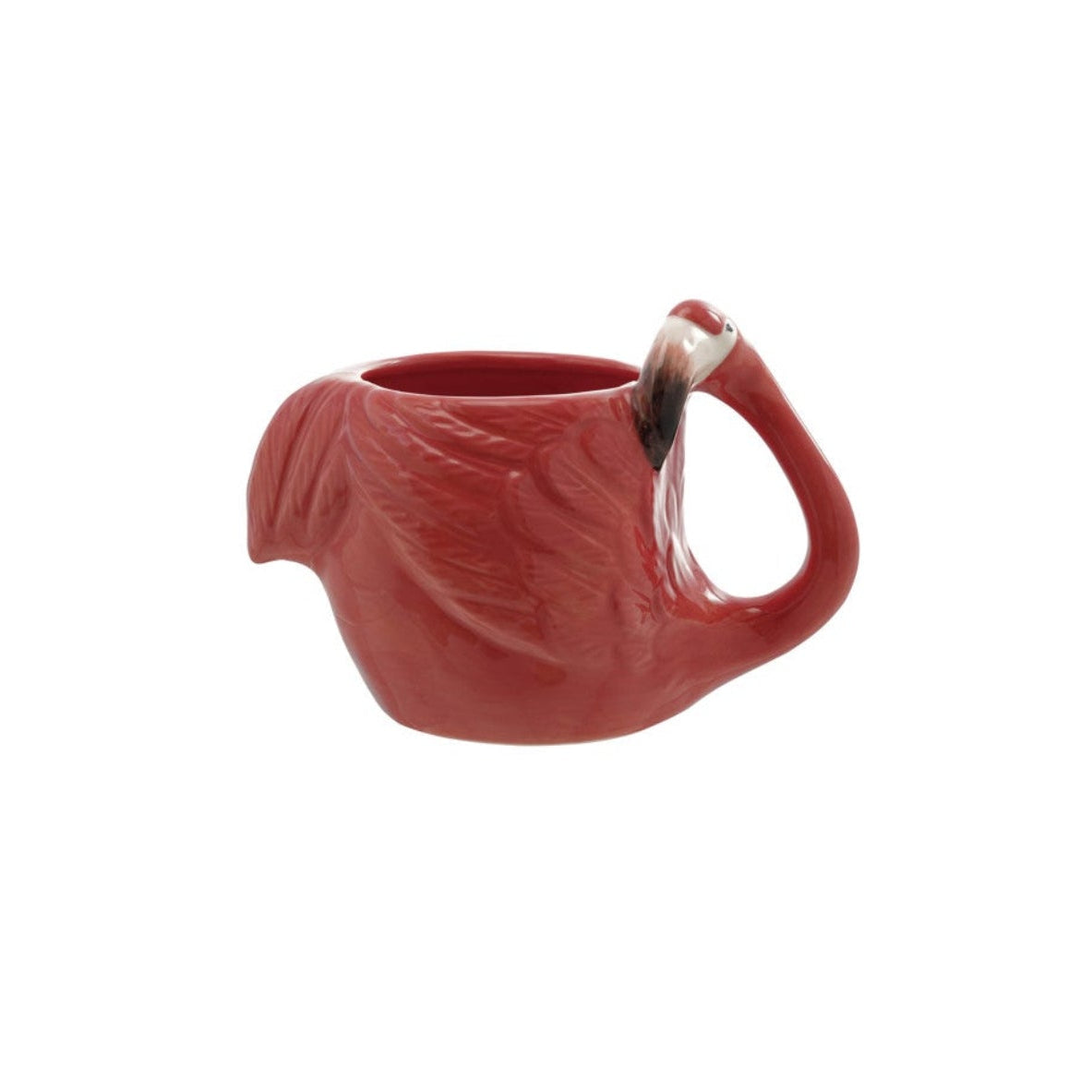 Hand Painted Flamingo Shaped Mug