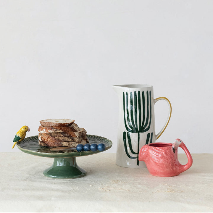 Hand Painted Flamingo Shaped Mug