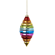 Rainbow Ornament - Diamond Horizontal Stripes
