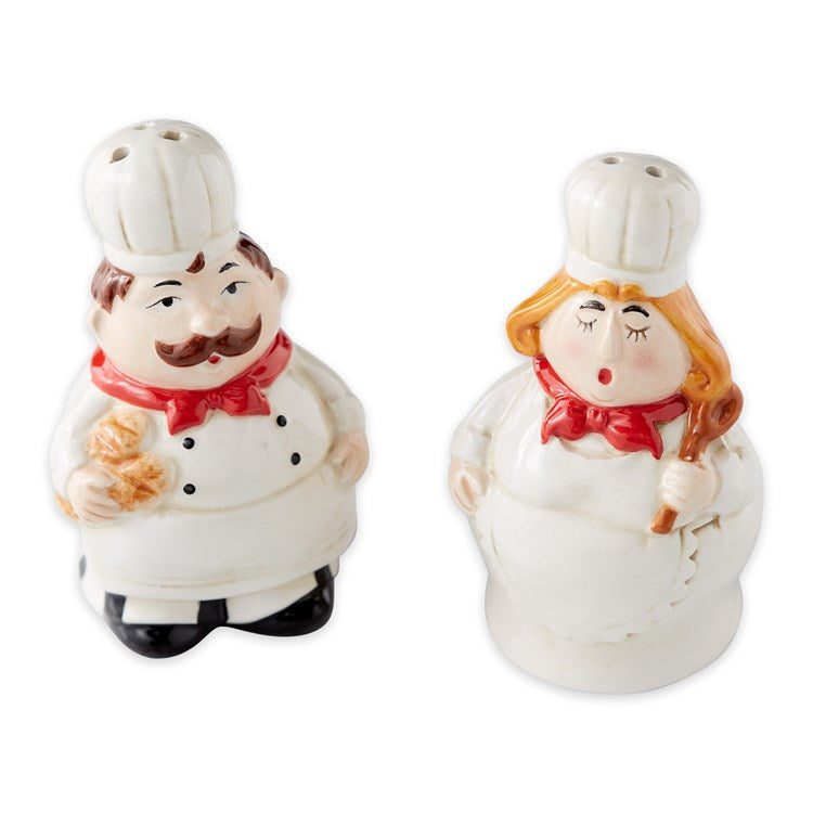 Mr & Mrs Chef Salt & Pepper Shakers