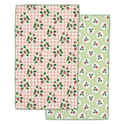 Strawberry Patch Printed Microfiber Dishtowel