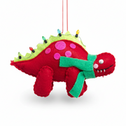 Stuffed Dinosaur Ornament - Stegosaurus
