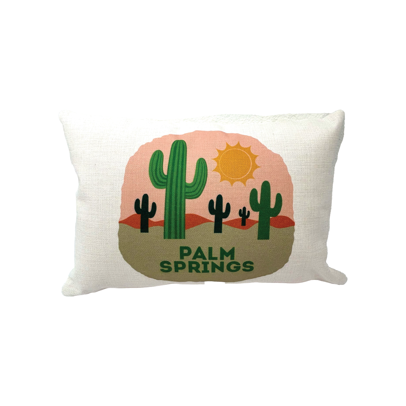 Desert Landscape Palm Springs Lumbar Pillow