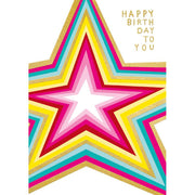 Star Beam Birthday Card