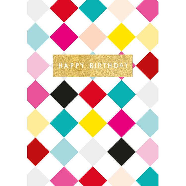 Diamonds Birthday Card