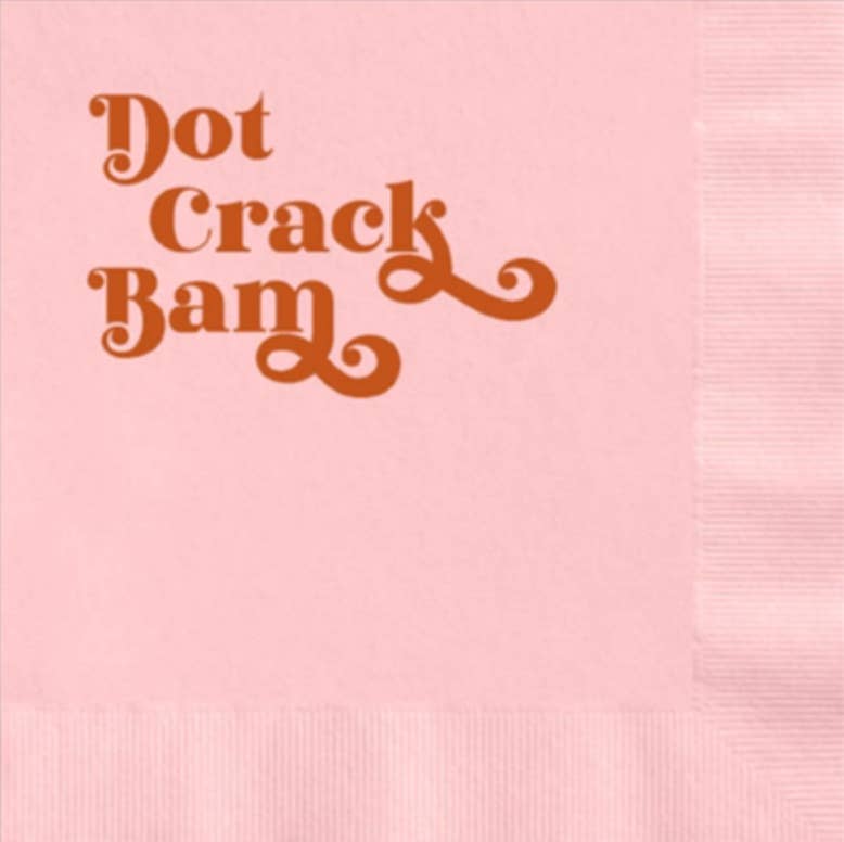 Dot Bam Crack Mahjong Cocktail Napkins