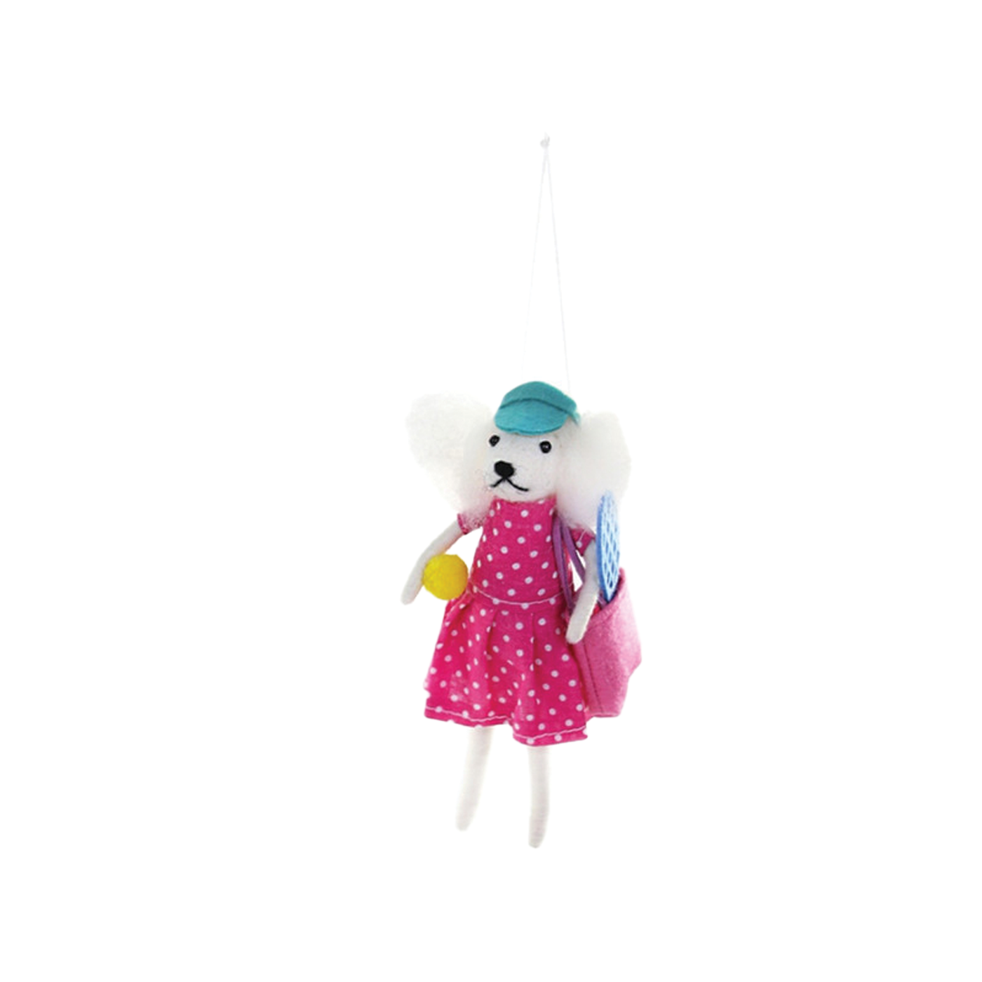 Tennis Player Ornament - Dotted Outfit