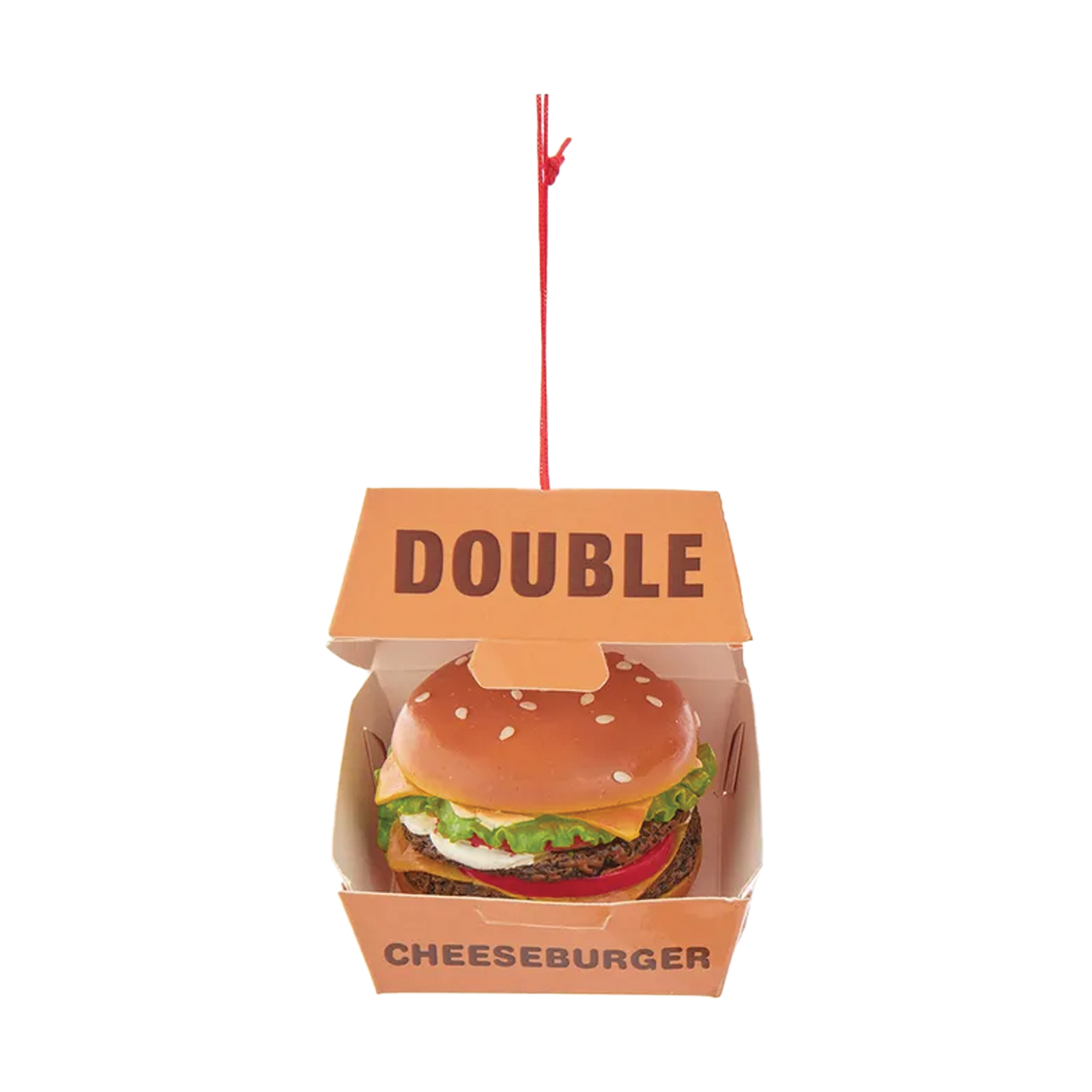 Fast Food Cheeseburger Ornament - Double Cheeseburger