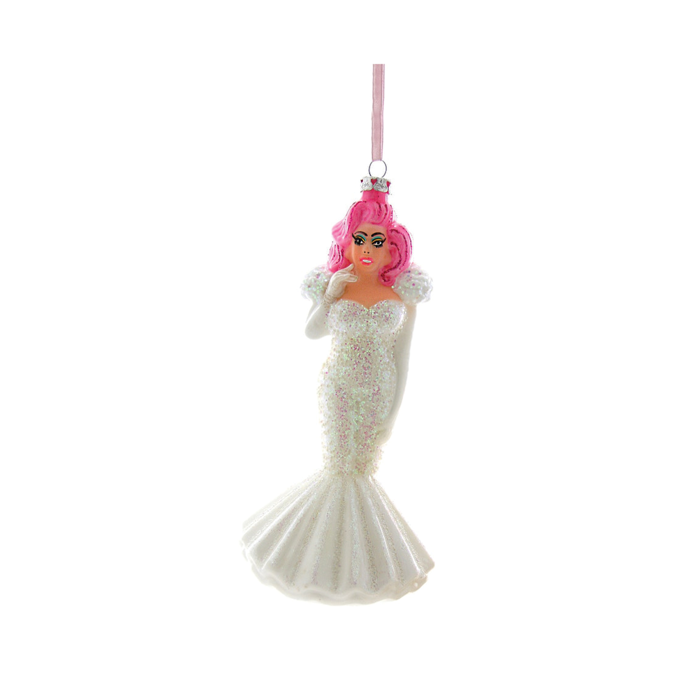 Drag Queens Ornament - Red Wig