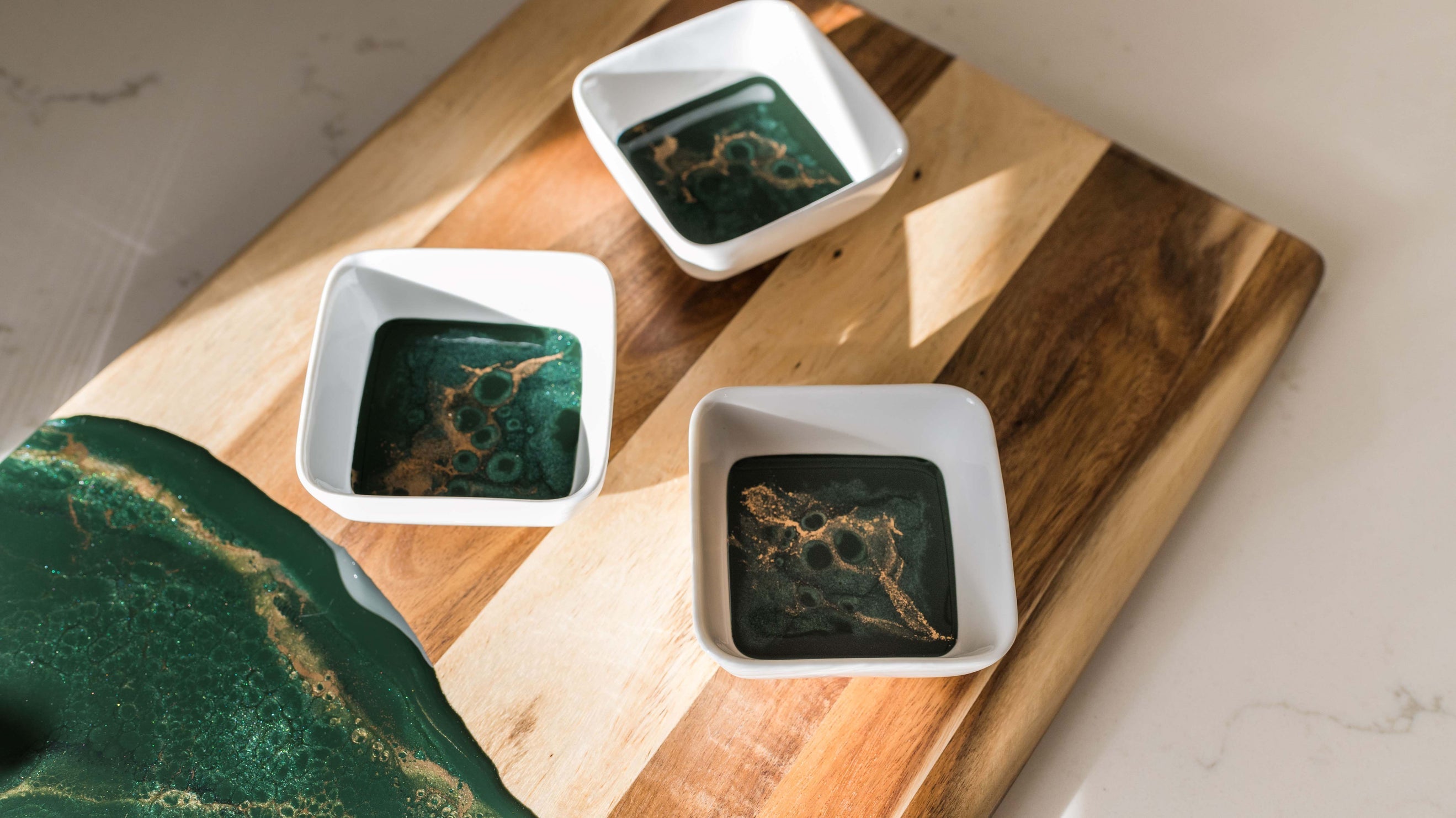 Ceramic Dipping Bowls (Set Of 3) - Jade