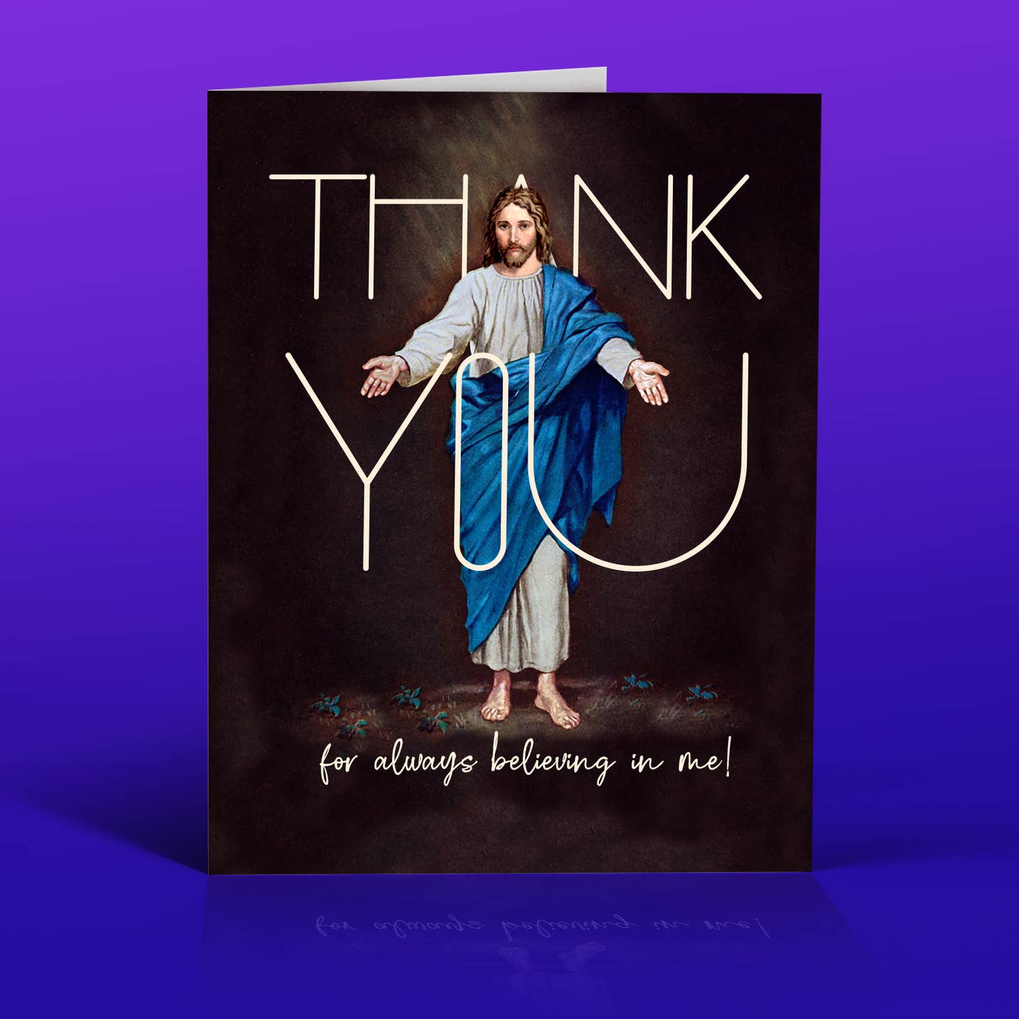 Thank You Jesus Greeting Card - Just Fabulous Palm Springs