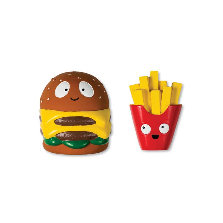 Big Buns Small Fry Latex Dog Toy - Set Of 2