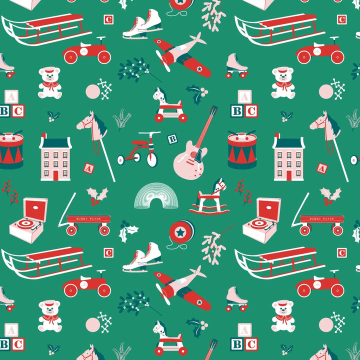 Christmas Toys Gift Wrap Roll