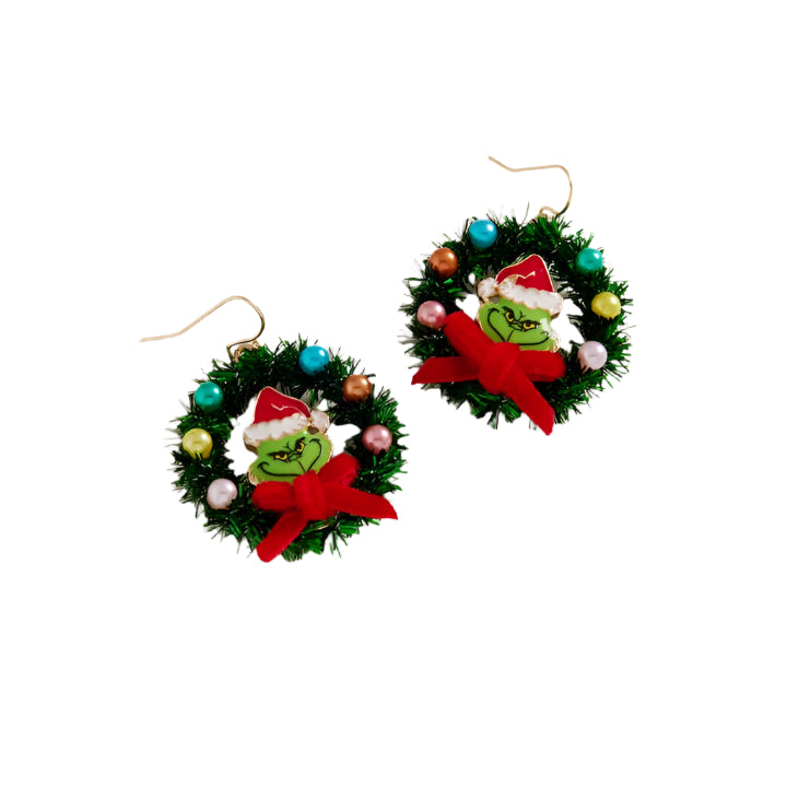 Christmas Grinch Earrings