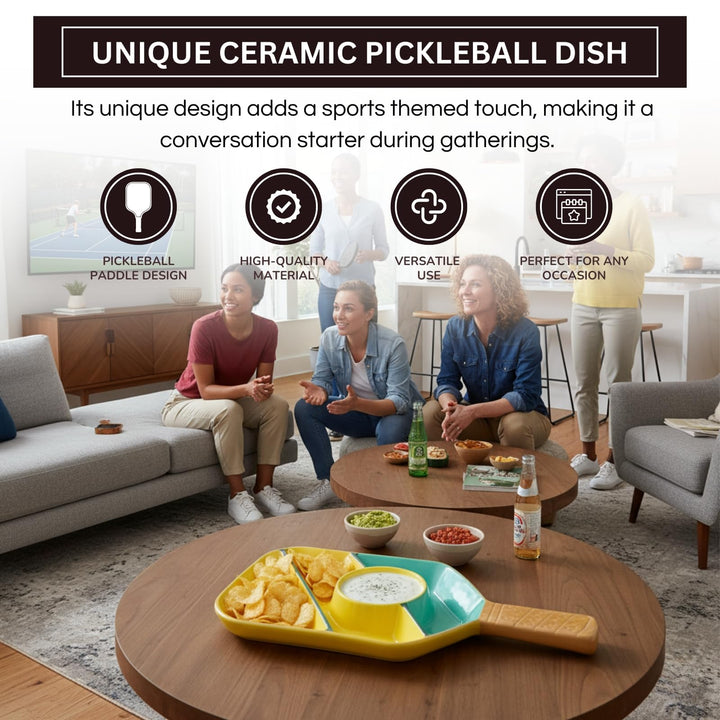 Pickleball Paddle Shaped Serving Platter