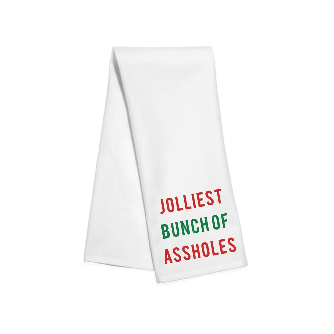 Jolliest Bunch Of Assholes Christmas Kitchen Towel
