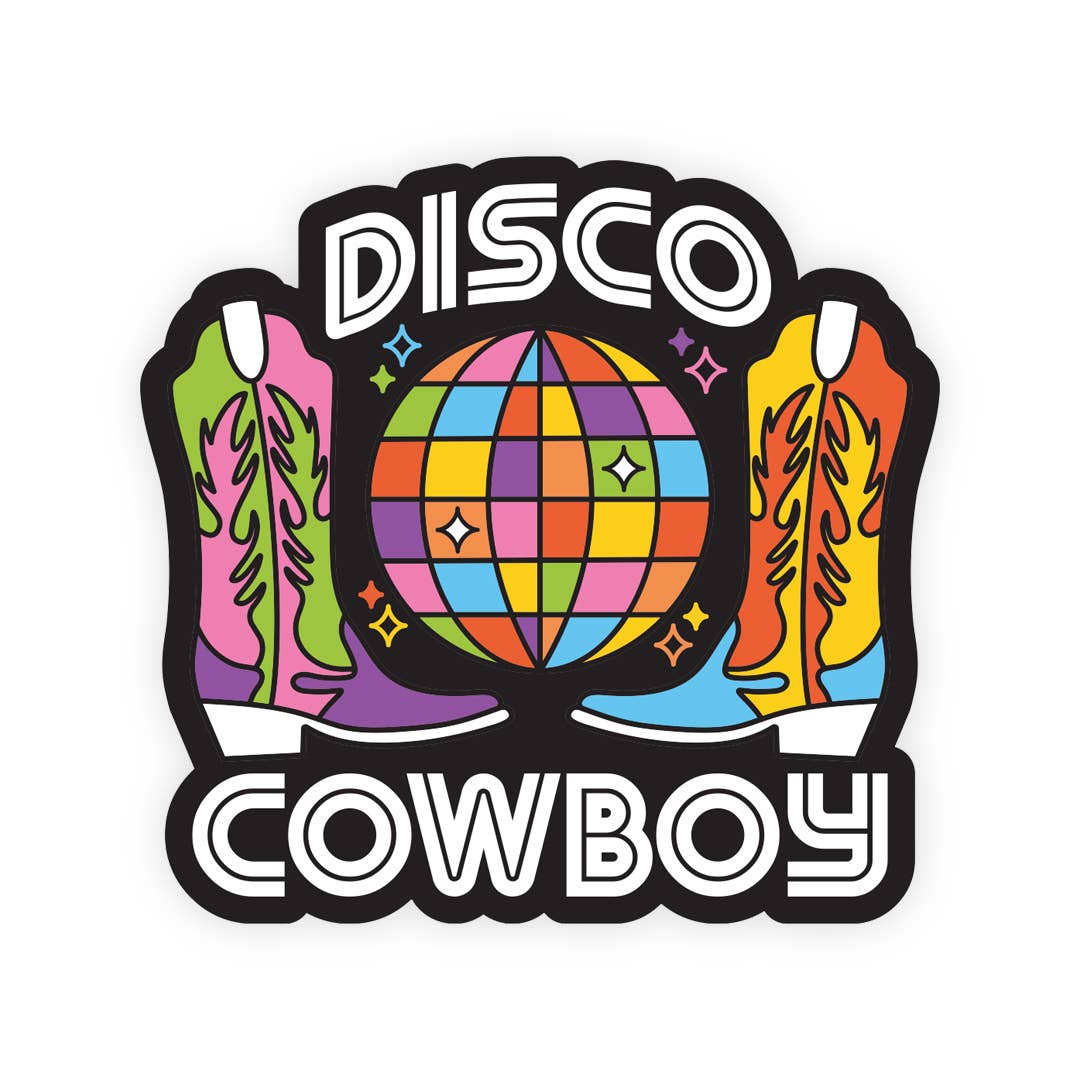 Disco Cowboy Sticker