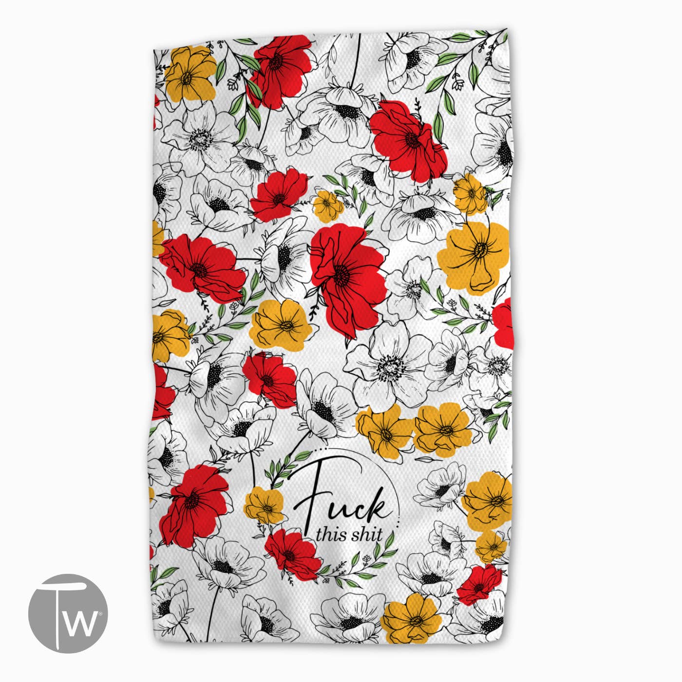 Fuck This Shit Waffle Weave Kitchen Towel