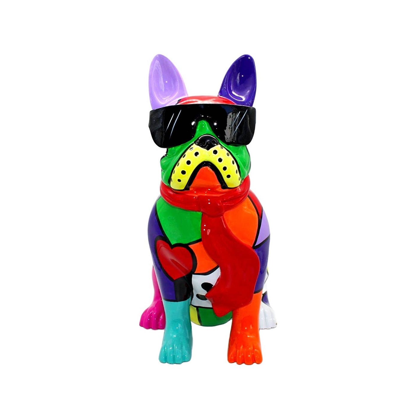 Love French Bulldog With Glasses - 14" Tall