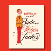 Badass Guy Birthday Card - Just Fabulous Palm Springs