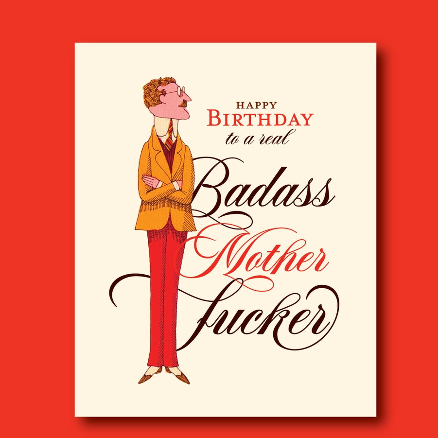 Badass Guy Birthday Card - Just Fabulous Palm Springs
