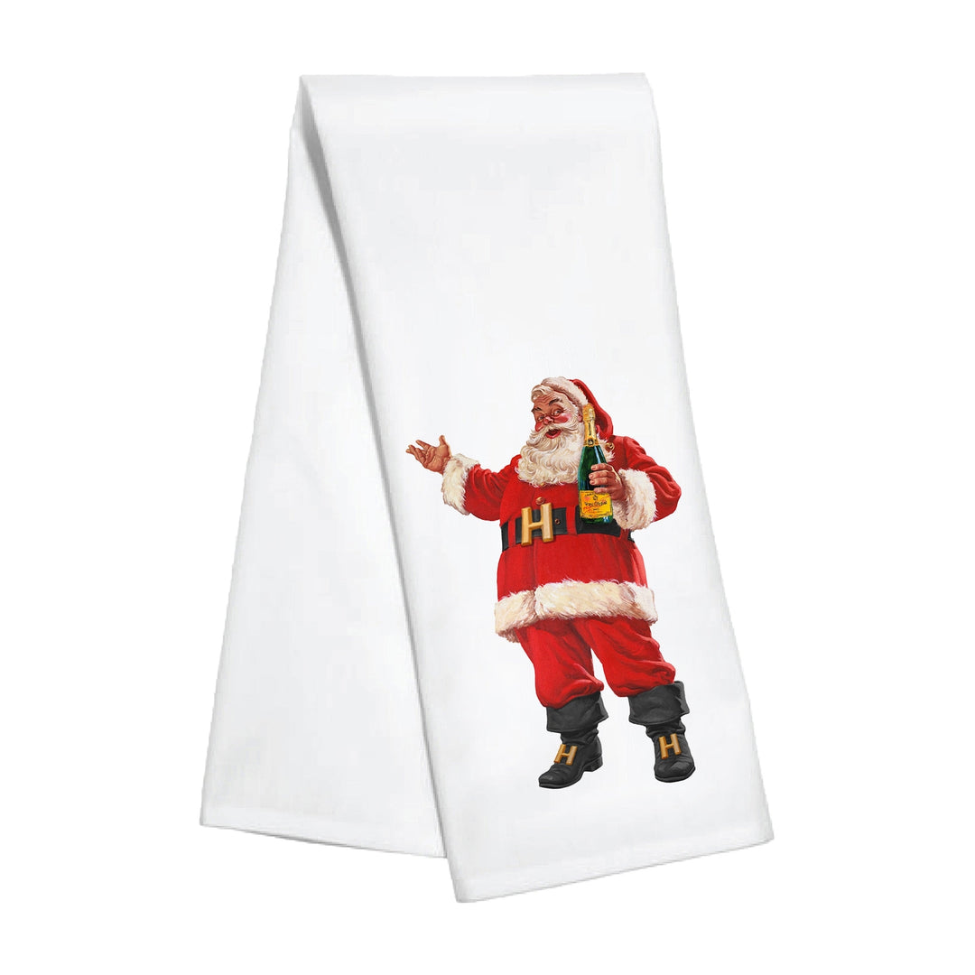 Red Santa Christmas Kitchen Towel