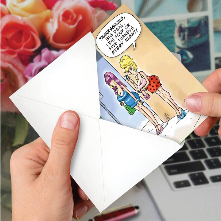 Eat Turkey Every Night Thanksgiving Card