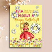 Even Sluts Girl Birthday Card