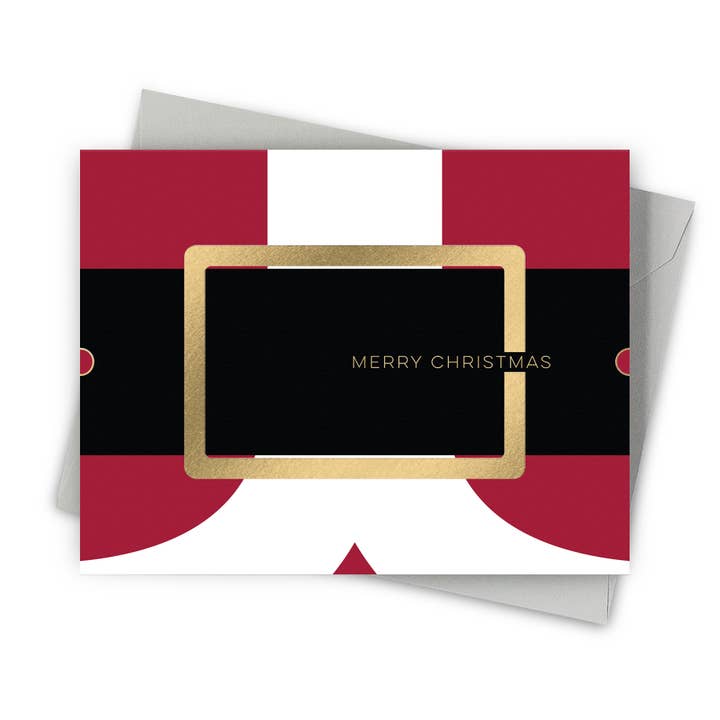 Santa's Belt Boxed Blank Cards
