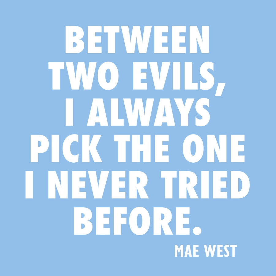 Between the Two Evils Cocktail Napkins