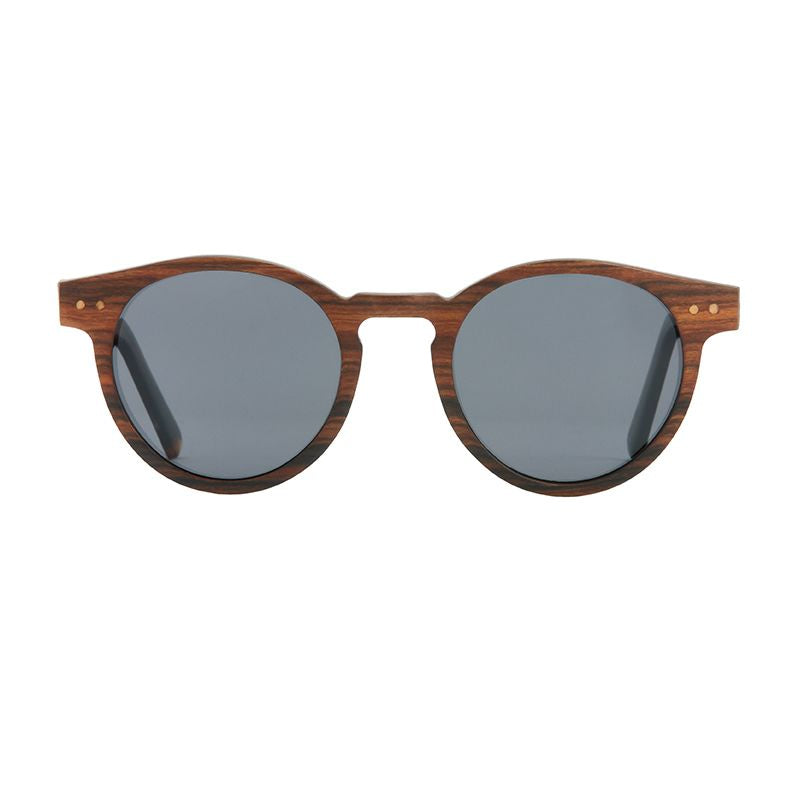 Origins Round Keyhole Polarized Sunglasses - Redwood