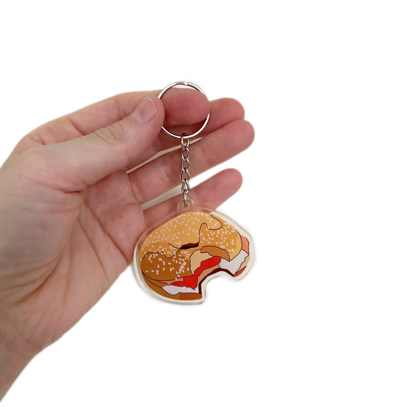 Keychain: Bagel Bite